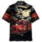 Fire Truck Horror Hawaiian Shirt