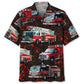 Fire Truck Lava Hawaiian Shirt For Coastal Festival And Casual Wear