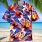 Fire USA Hockey Hawaiian Shirt For Relaxed Getaway, Resort Escape, And Summer Event Style