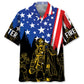 Firefighter Of July Proud Hawaiian Shirt For Warm Weather Outing, Summer Road Trip, And Relaxed Resort Style