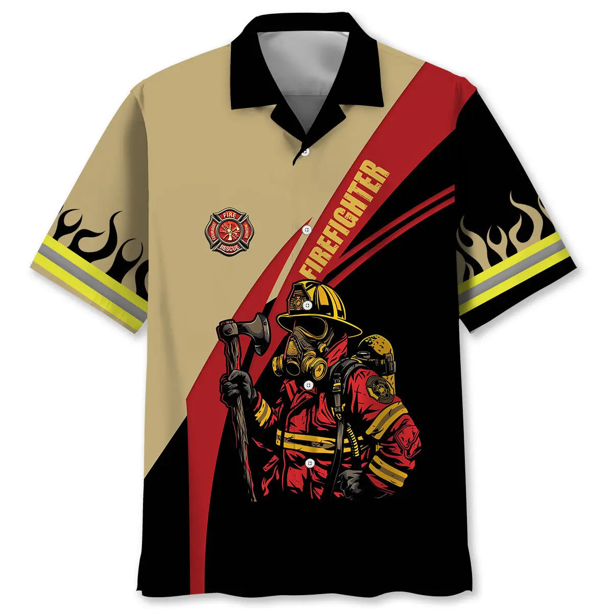 Firefighter Is Awesome Hawaiian Shirt For Tropical Retreat And Beachside Style