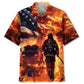 Firefighter Memories Hawaiian Shirt For Resort Holiday, Warm Weather Outing, And Comfortable Travel Wear