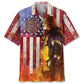 American Firefighter Hawaiian Shirt For Summer Celebrations, Resort Days, And Relaxed Everyday Wear