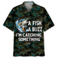 Fishing Fish Buzz Hawaiian Shirt For Active Holidays, Resort Trips, And Warm Weather Gatherings