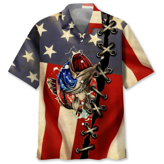 Fishing Beach Nature Hawaiian Shirt For Resort Trips, Coastal Parties, And Warm Weather Style