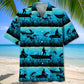 Fishing Blue Hawaiian Shirt For Beach Days, Summer Outings, And Thoughtful Gift Giving