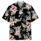 Floral Fishing Hawaiian Shirt For Summer Vacation, Beach Travel, And Casual Wear