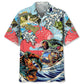 Fishing Adventure Graphic Hawaiian Shirt For Resort Trips, Coastal Parties, And Warm Weather Style