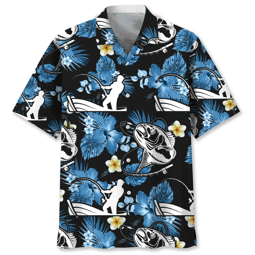 Fishing Nature Hawaiian Shirt For Tropical Holidays, Outdoor Gatherings, And Everyday Comfort