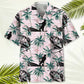 Tropical Fishing Pink Hawaiian Shirt For Coastal Travel, Casual Events, And Comfortable Summer Wear