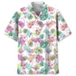 Colorful Flamingo Hawaiian Shirt For Island Vacations, Resort Wear, And Relaxed Seasonal Style