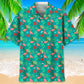 Floral Flamingo Hawaiian Shirt For Island Vacations, Weekend Events, And Relaxed Everyday Outfits