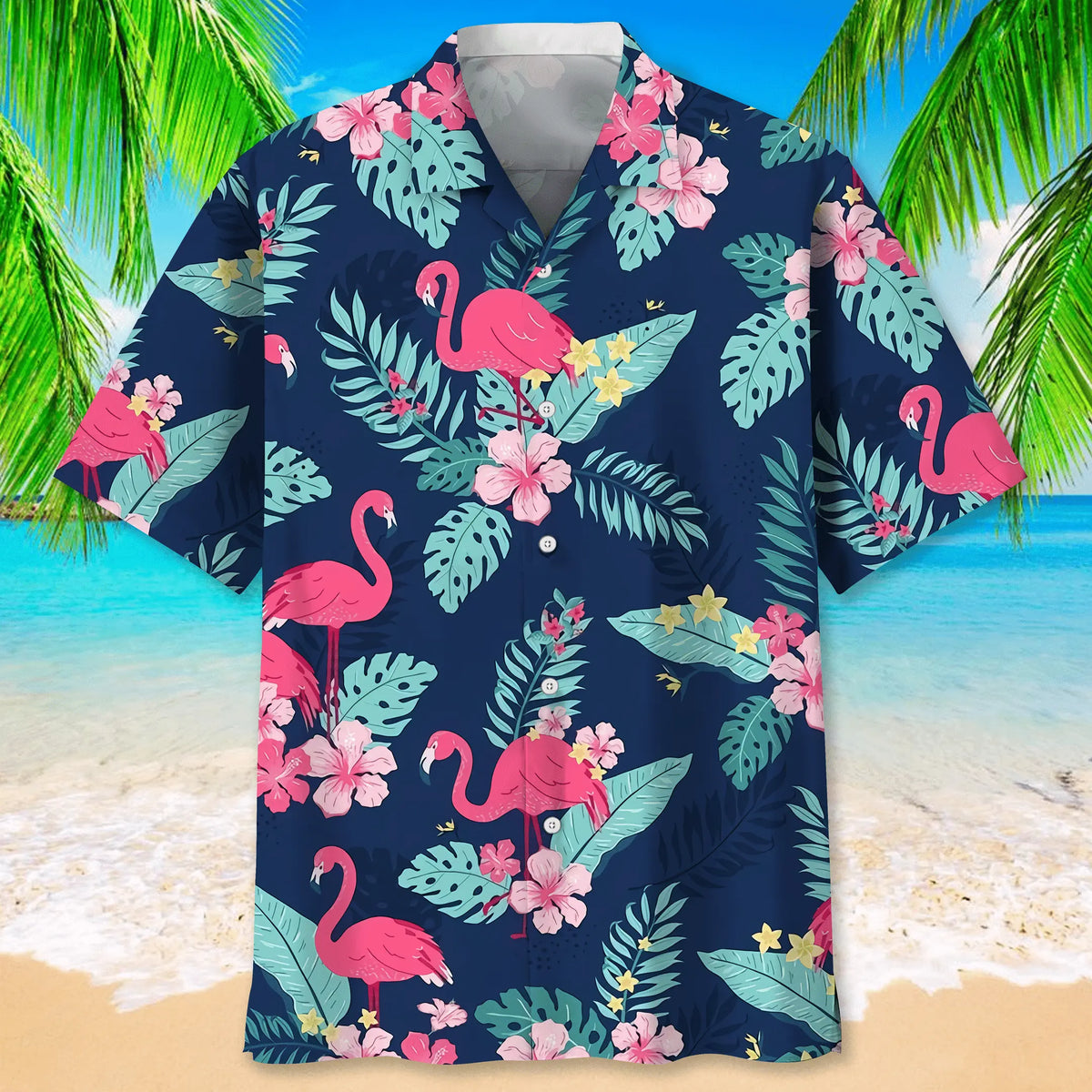 Flamingo Nature Hawaiian Shirt For Tropical Holidays, Outdoor Gatherings, And Everyday Comfort