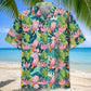 Flamingo Pink Ice Cream Hawaiian Shirt For Nature Fans, Resort Trips, And Comfortable Warm Weather Wear