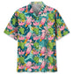 Flamingo Pink Ice Cream Hawaiian Shirt For Nature Fans, Resort Trips, And Comfortable Warm Weather Wear
