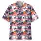 Retro Flamingo Sunset Hawaiian Shirt For Beach Days, Summer Outings, And Thoughtful Gift Giving