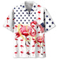 American Flamingo Hawaiian Shirt For Heritage Inspired Events, Beach Travel, And Thoughtful Gifting