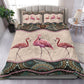 Flamingo Mandala Bedding Cover For Coastal Bedroom Decor