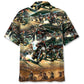 Flat Bike Racing Hawaiian Shirt For Automotive Enthusiasts, Coastal Trips, And Casual Warm Weather Style