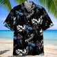 Floral Robotic Hawaiian Shirt For Island Vacations, Resort Wear, And Relaxed Seasonal Style