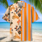 Floral Stripes Motocross Hawaiian Shirt For Automotive Enthusiasts, Coastal Trips, And Casual Warm Weather Style