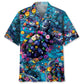 Floral Turtle Hawaiian Shirt For Vacation Cruise, Resort Escape, And Summer Event Style