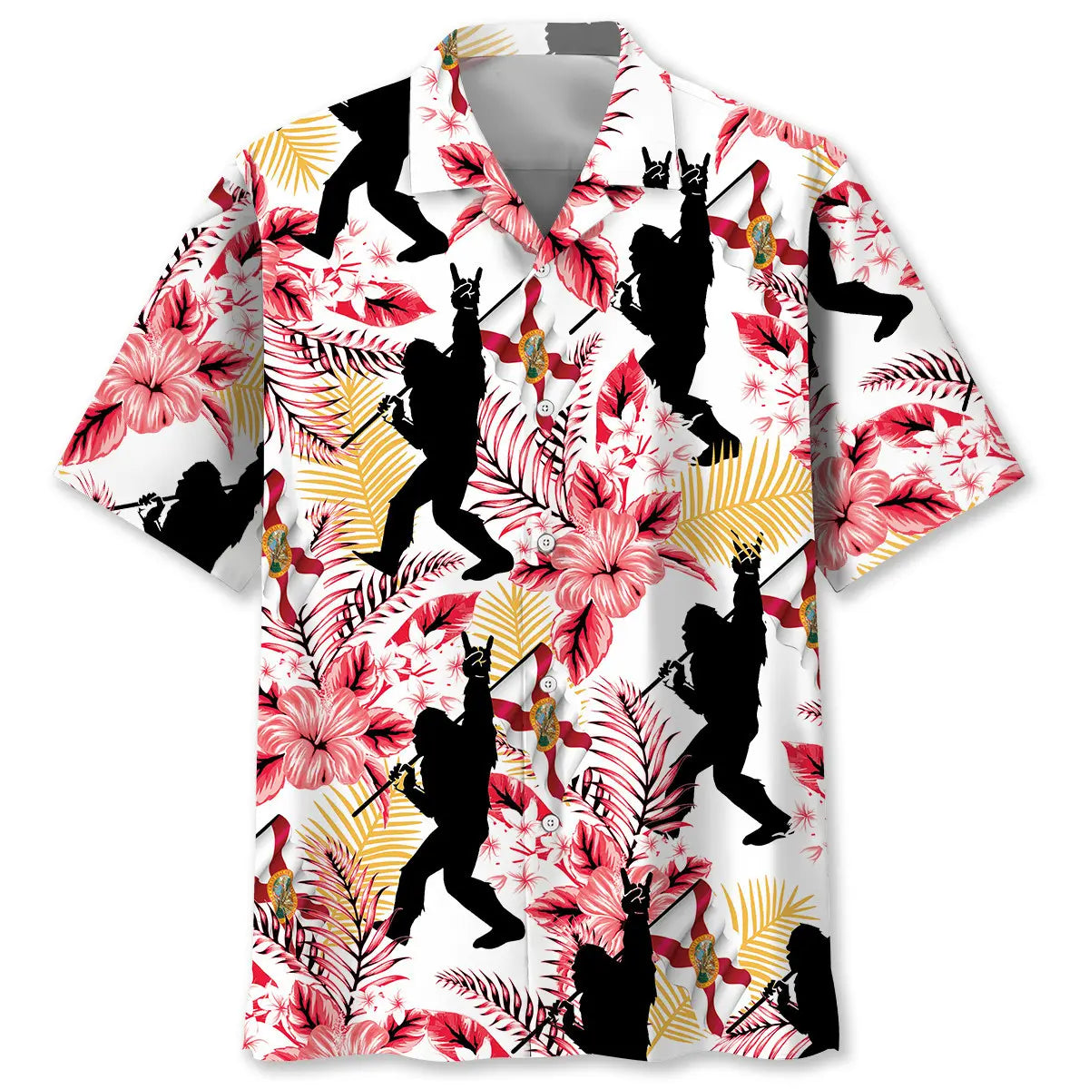 Florida Proud Hawaiian Shirt For Coastal Travel, Casual Events, And Comfortable Summer Wear