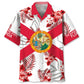 Funny Florida Heritage Hawaiian Shirt For Summer Vacation, Beach Travel, And Casual Wear