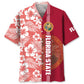 Florida Heritage Hawaiian Shirt For Summer Vacation, Beach Travel, And Casual Wear