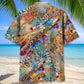 Flute Vintage Art Hawaiian Shirt For Relaxed Getaway And Daily Summer Wear