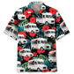 Food Truck Tropical Flower Hawaiian Shirt For Relaxed Getaway, Casual Weekend, And Island Inspired Style