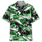 Football Green Hawaiian Shirt For Resort Trips, Coastal Parties, And Warm Weather Style