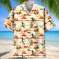 Football Desert Hawaiian Shirt For Summer Vacation, Beach Travel, And Casual Wear