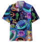 Neon Football Hawaiian Shirt For Resort Trips, Coastal Parties, And Warm Weather Style