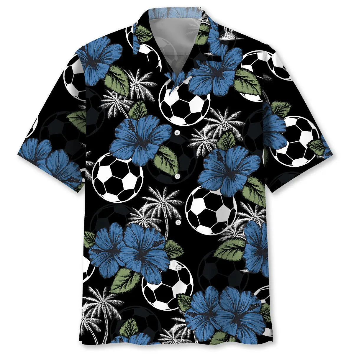 Tropical Football Nature Hawaiian Shirt For Tropical Holidays, Resort Trips, And Relaxed Coastal Style