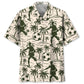 Tropical Football Palm Tree Hawaiian Shirt For Coastal Travel, Casual Events, And Comfortable Summer Wear