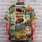 Island Summer Open Wheel Racing Aloha Hawaiian Shirt For Resort Trips, Coastal Parties, And Warm Weather Style