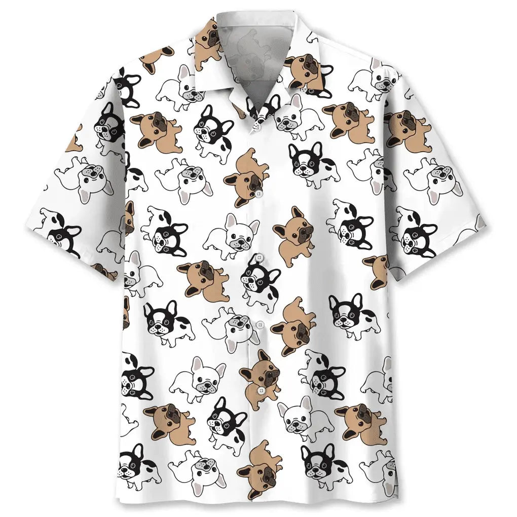 French Bulldog Hawaiian Shirt For Resort Trips, Coastal Parties, And Warm Weather Style