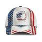 White American Fishing Outdoor Classic Cap For Seasonal Events Outdoor Trips And Everyday Comfort