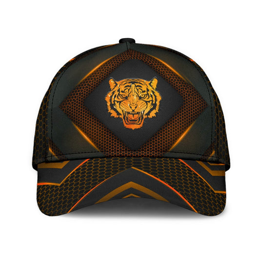Tiger Carbon Pattern Classic Cap For Beach Days Travel And Relaxed Everyday Outfits