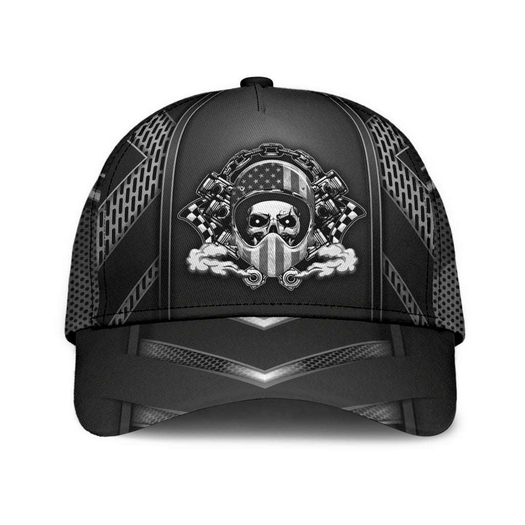 American Skull Racing Life Classic Cap For Casual Gatherings Travel And Thoughtful Gift Giving