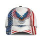 White American Eagle Freedom Classic Cap For Casual Styling Holiday Travel And Weekend Adventures