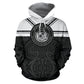 Black White Hawaii Coat Arms Hoodie For Relaxed Daily Wear Weekend Outings And Thoughtful Gifting