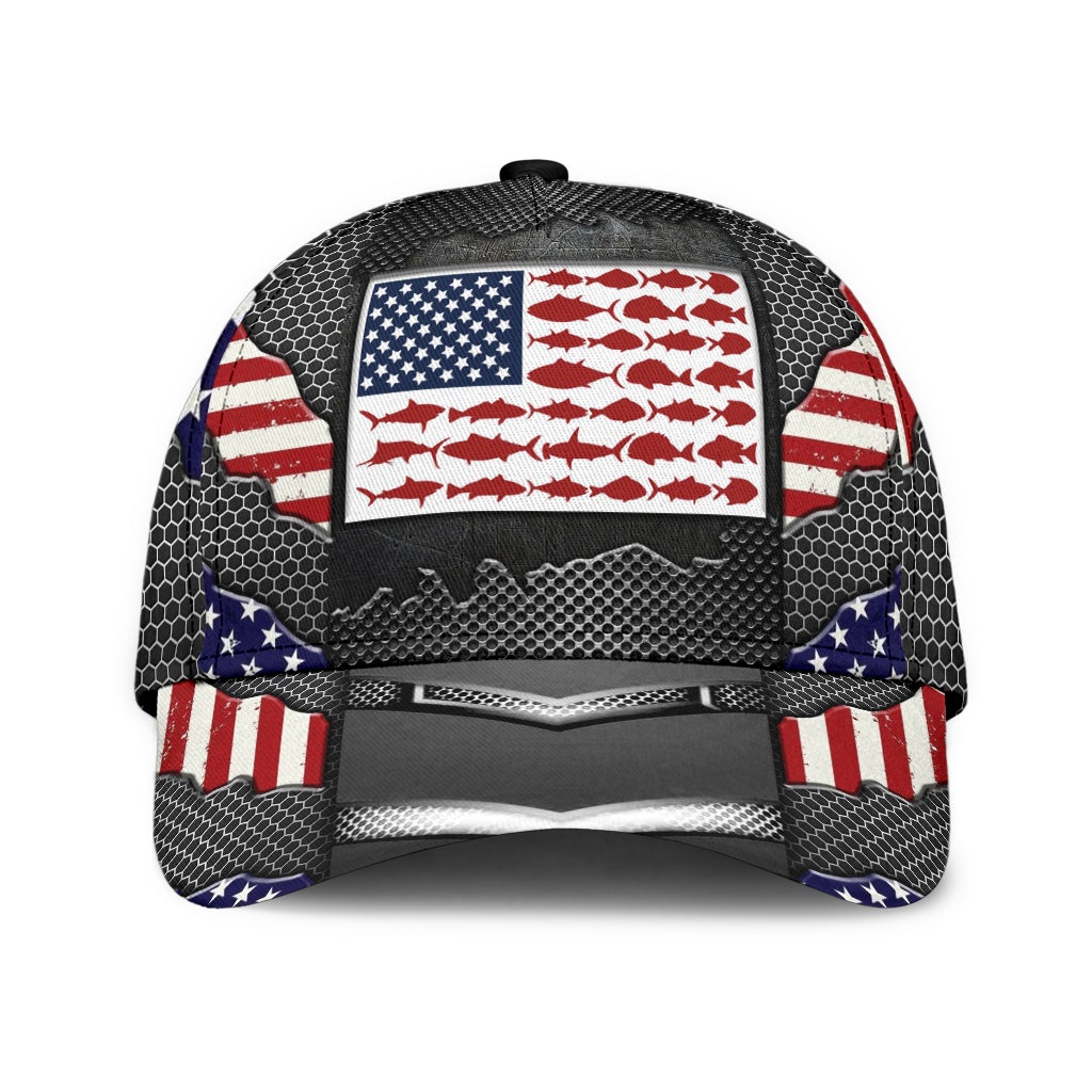 American Fishing Lover Outdoor Classic Cap For Travel Holidays Parties And Relaxed Casual Styling