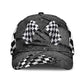 Racing Flag Crack Motorsport Classic Cap For Beach Travel Outdoor Events And Relaxed Casual Wear