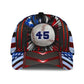 Custom Baseball US Flag Personalized Name Classic Cap For Summer Vacations Parties And Outdoor Events
