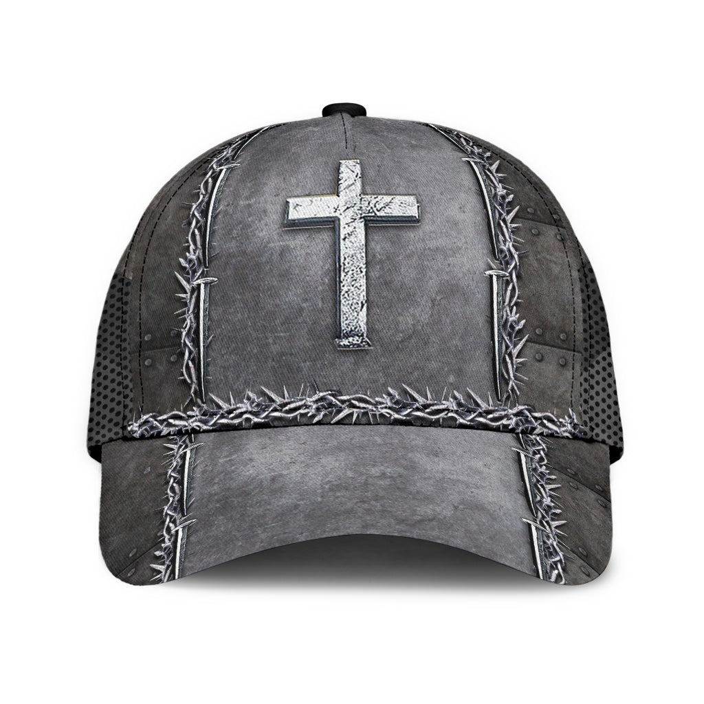 Faith Savior Silver Metal Classic Cap For Coastal Trips Outdoor Activities And Gift Giving