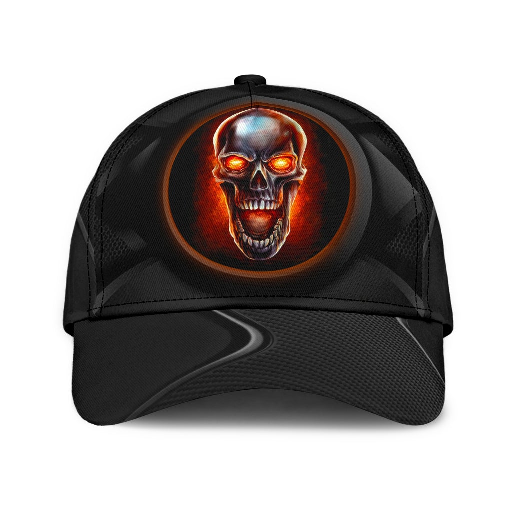 Evil Skull Dark Horror Classic Cap For Beach Outings Holidays And Thoughtful Everyday Style