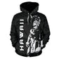 Hawaii Warrior Helmet Hoodie For Casual Street Style Travel And Daily Comfort