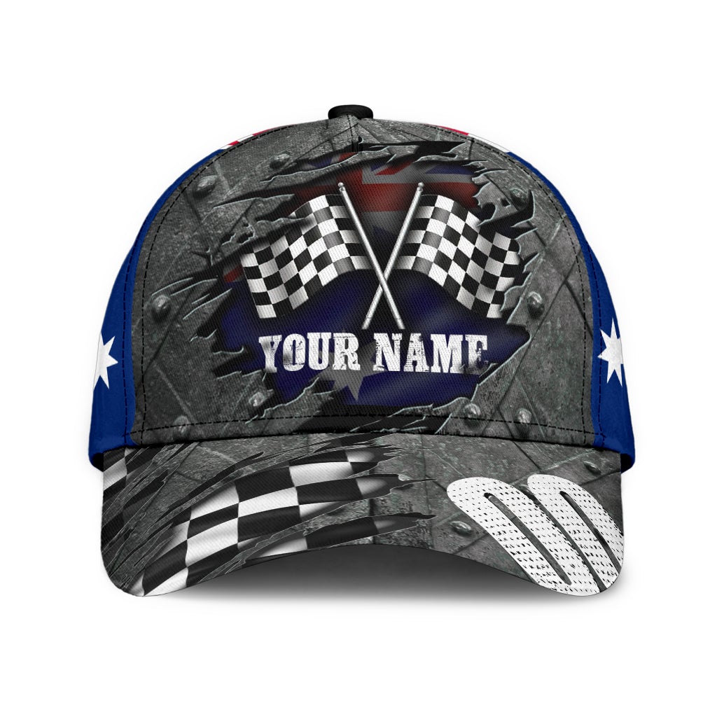 Custom Australian Crack Racing Classic Cap For Nature Lovers Travel And Casual Daily Styling